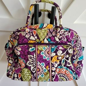 Vera Bradley Plum Crazy Weekender Bag